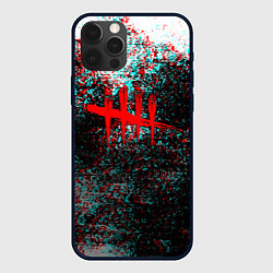 Чехол для iPhone 12 Pro Max Dead by daylight краски глитч, цвет: 3D-черный