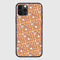 Чехол для iPhone 12 Pro Max Звёзды в клеточку, цвет: 3D-черный