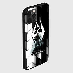 Чехол для iPhone 12 Pro Max The Elder Scrolls geometry, цвет: 3D-черный — фото 2