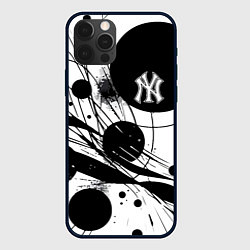 Чехол iPhone 12 Pro Max New York Yankees baseball team - abstraction