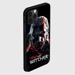 Чехол для iPhone 12 Pro Max The Witcher dark style, цвет: 3D-черный — фото 2