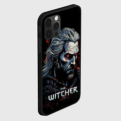 Чехол для iPhone 12 Pro Max The Witcher blood, цвет: 3D-черный — фото 2