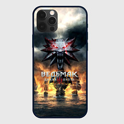 Чехол iPhone 12 Pro Max Ведьмак корабли лого