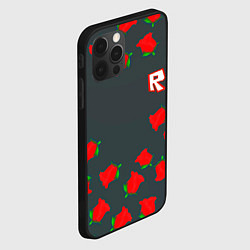 Чехол для iPhone 12 Pro Max Roblox rose, цвет: 3D-черный — фото 2