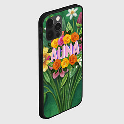 Чехол для iPhone 12 Pro Max Alina roses, цвет: 3D-черный — фото 2