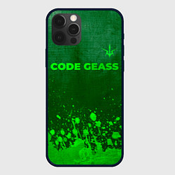 Чехол для iPhone 12 Pro Max Code Geass - green gradient посередине, цвет: 3D-черный