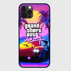 Чехол для iPhone 12 Pro Max Vice city retro wave Lambo, цвет: 3D-черный