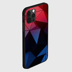 Чехол для iPhone 12 Pro Max Абстрактная геометрия polygon, цвет: 3D-черный — фото 2