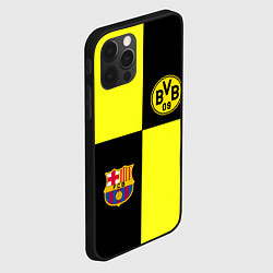 Чехол для iPhone 12 Pro Max Barcelona x Borussia, цвет: 3D-черный — фото 2