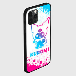 Чехол для iPhone 12 Pro Max Kuromi neon gradient style, цвет: 3D-черный — фото 2