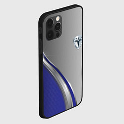Чехол для iPhone 12 Pro Max Tesla abstraction auto, цвет: 3D-черный — фото 2