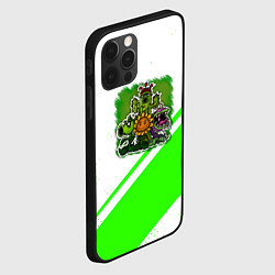 Чехол для iPhone 12 Pro Max Plants vs Zombies geometry, цвет: 3D-черный — фото 2