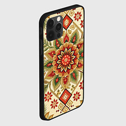 Чехол для iPhone 12 Pro Max Стиль советского ковра узоры и орнамент, цвет: 3D-черный — фото 2