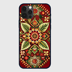 Чехол iPhone 12 Pro Max Стиль советского ковра узоры и орнамент