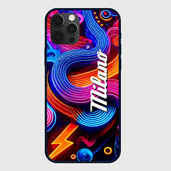 Чехол для iPhone 12 Pro Max Colourful abstraction - Milano, цвет: 3D-черный