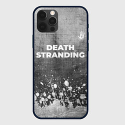 Чехол iPhone 12 Pro Max Death Stranding - grey gradient посередине