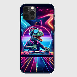 Чехол iPhone 12 Pro Max Dino DJ - neon glow