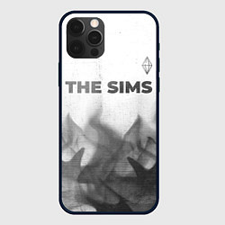 Чехол iPhone 12 Pro Max The Sims - white gradient посередине