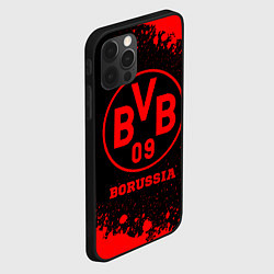 Чехол для iPhone 12 Pro Max Borussia - red gradient, цвет: 3D-черный — фото 2