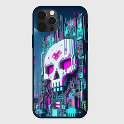 Чехол iPhone 12 Pro Max Skull Minecraft - ai art fantasy