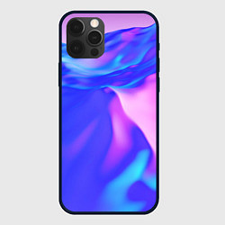 Чехол для iPhone 12 Pro Max Неоновая текстура абстракция, цвет: 3D-черный