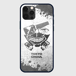 Чехол для iPhone 12 Pro Max Tokyo Ghoul - white gradient, цвет: 3D-черный