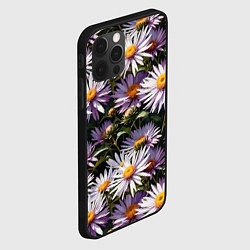 Чехол для iPhone 12 Pro Max Астра альпийская, цвет: 3D-черный — фото 2