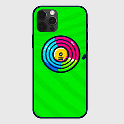 Чехол для iPhone 12 Pro Max Виниловый ритм 90-х, цвет: 3D-черный