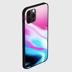 Чехол для iPhone 12 Pro Max Неоновые краски градиент, цвет: 3D-черный — фото 2