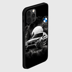 Чехол для iPhone 12 Pro Max BMW закат солнца, цвет: 3D-черный — фото 2