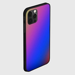 Чехол для iPhone 12 Pro Max Градиент полосы, цвет: 3D-черный — фото 2