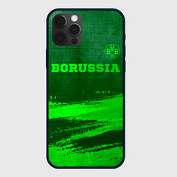 Чехол iPhone 12 Pro Max Borussia - green gradient посередине