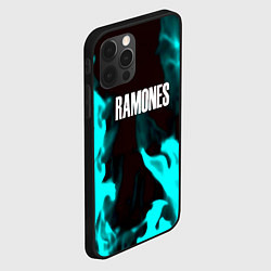 Чехол для iPhone 12 Pro Max Ramones fire rose, цвет: 3D-черный — фото 2