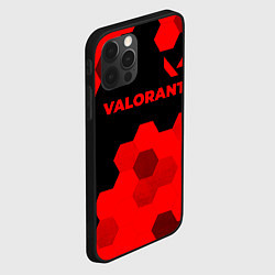 Чехол для iPhone 12 Pro Max Valorant - red gradient посередине, цвет: 3D-черный — фото 2