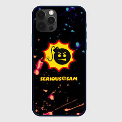 Чехол iPhone 12 Pro Max Serious Sam краски текстура