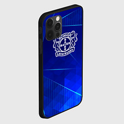 Чехол для iPhone 12 Pro Max Bayer 04 blue poly, цвет: 3D-черный — фото 2