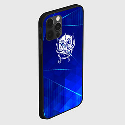 Чехол для iPhone 12 Pro Max Motorhead blue poly, цвет: 3D-черный — фото 2