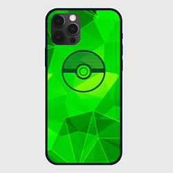 Чехол iPhone 12 Pro Max Pokemon green poly