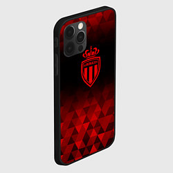 Чехол для iPhone 12 Pro Max Monaco red poly, цвет: 3D-черный — фото 2