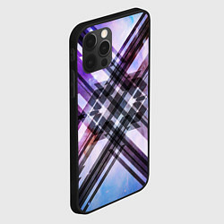 Чехол для iPhone 12 Pro Max Текстура полосы, цвет: 3D-черный — фото 2