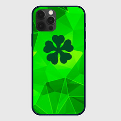 Чехол iPhone 12 Pro Max Black Clover green poly