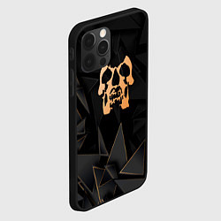 Чехол для iPhone 12 Pro Max Deftones golden poly, цвет: 3D-черный — фото 2
