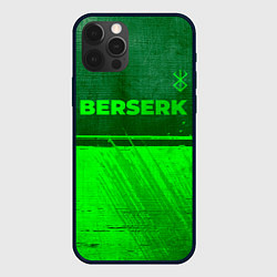 Чехол для iPhone 12 Pro Max Berserk - green gradient посередине, цвет: 3D-черный