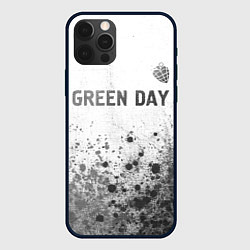 Чехол для iPhone 12 Pro Max Green Day - white gradient посередине, цвет: 3D-черный