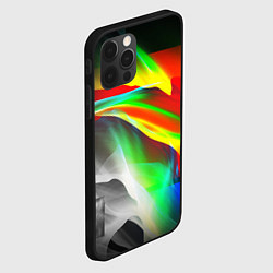 Чехол для iPhone 12 Pro Max Текстура краски, цвет: 3D-черный — фото 2