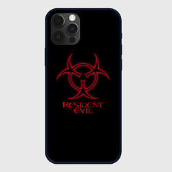 Чехол для iPhone 12 Pro Max Resident evil biohazard logo, цвет: 3D-черный