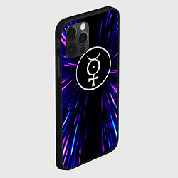 Чехол для iPhone 12 Pro Max Marilyn Manson neon energy, цвет: 3D-черный — фото 2