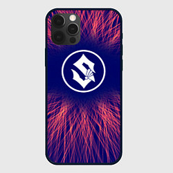 Чехол для iPhone 12 Pro Max Sabaton red energy, цвет: 3D-черный