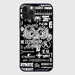 Чехол iPhone 12 Pro Max Киберсорт Россия герб