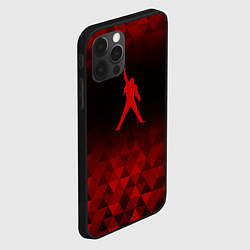 Чехол для iPhone 12 Pro Max Queen red poly, цвет: 3D-черный — фото 2